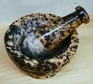 Mortar and Pestle - Brown Soapstone